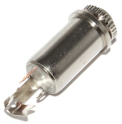 Разъём Mini Jack 3.5 мм "гнездо", на корпус, стерео, металл, с гайкой