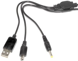 Кабель USB - PSP 2000, PSP 3000, для зарядки и передачи данных, 0.9 м