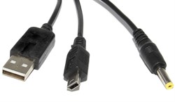 Кабель USB - PSP 2000, PSP 3000, для зарядки и передачи данных, 0.9 м