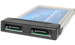 Переходник (контроллер) PCMCIA - 2 x SATA, WF-100
