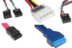 Картридер внутренний (панель), 5.25", USB 3.0, CF, MicroSD, M2, SD, MMC, eSATA, Audio, Molex