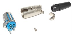 Разъём XLR 3P (3 Pin), "мама" ("гнездо"), на кабель