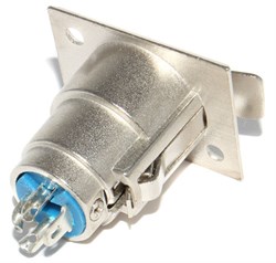 Разъем XLR 3P (3 Pin), "мама" ("гнездо"), на корпус