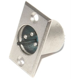 Разъем XLR 3P (3 Pin), "папа" ("штекер"), на корпус