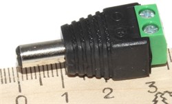 Разъём питания (штекер) 5.5 x 2.1 x 14.0 мм, с клеммной колодкой