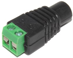 Разъём питания (гнездо) 5.5 x 2.1 мм, с клеммной колодкой