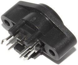 Разъём S-Video (Mini-DIN) 4 pin "гнездо", с креплением на корпус