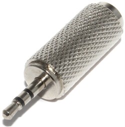Переходник Mini Jack 3.5 мм "мама" - Micro Jack 2.5 мм "папа", стерео, металлический