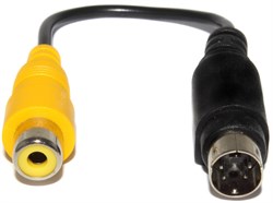 Переходник (кабель) S-Video (Mini-DIN 4 pin) - RCA "Тюльпан", 0.15 м