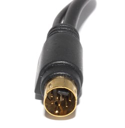 Переходник Mini-DIN 7 Pin - S-Video (Mini-DIN 4 pin) + RCA "Тюльпан"