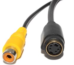 Переходник Mini-DIN 7 Pin - S-Video (Mini-DIN 4 pin) + RCA "Тюльпан"