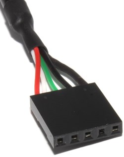 Кабель (переходник) USB 2.0 (AF) - USB 5 pin (на материнскую плату), с креплением, 1.5 м