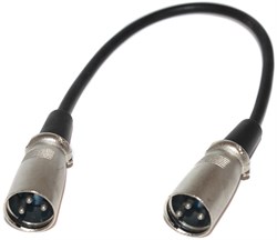 Переходник (кабель) XLR "папа" - XLR "папа", 0.3 м
