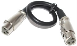 Переходник (кабель) XLR "мама" - XLR "мама", 0.3 м