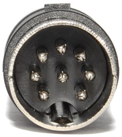 Разъём DIN 8 Pin 270° (DIN 45326), "штекер" / "папа", на кабель, под пайку