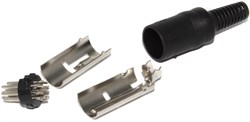 Разъём DIN 8 Pin 270° (DIN 45326), "штекер" / "папа", на кабель, под пайку