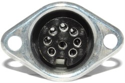 Розетка DIN 8 Pin (ОНЦ-ВГ-5-8/16-Р-М) (DIN 45326, ГОСТ), "мама" / "гнездо", на корпус