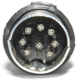 Разъём DIN 8 Pin (ОНЦ-ВГ-5-8/16-В) (DIN 45326, ГОСТ 23784), "вилка" , на кабель, под пайку