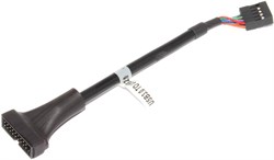 Переходник USB 3.0 (20 pin) "папа" - USB 2.0 (10 pin) "мама", для материнской платы