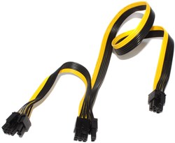 Кабель (переходник) - разветвитель питания 6 pin "папа" - 2 x 6 pin / 8 pin "папа", 80 см