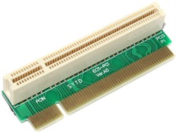 Переходник угловой (райзер), PCI - PCI (32 bit), правосторонний, 90°, "мама" - "папа"