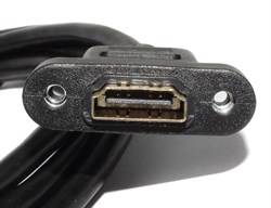 Удлинитель (кабель) HDMI "папа" - HDMI "мама", 1.5 м, с креплением на корпус