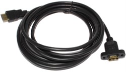 Удлинитель (кабель) HDMI "папа" - HDMI "мама", 3 м, с креплением на корпус