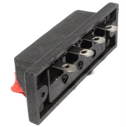 Зажим акустический (колодка, прищепка), аудио, 4 контакта, 70 x 25 мм