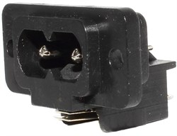 Разъём питания IEC-320-C8, под пайку, на корпус