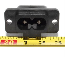 Разъём питания IEC-320-C8, под пайку, на корпус