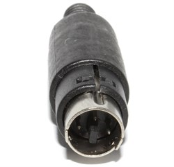 Разъём Mini DIN 3 Pin "папа", на кабель, под пайку