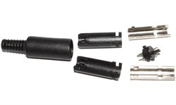 Разъём Mini DIN 3 Pin "папа", на кабель, под пайку