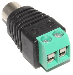 Переходник (разъём) RCA "Тюльпан" "мама" - клеммная колодка