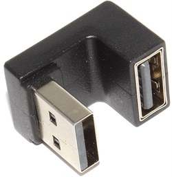 Угловой переходник USB 3.0 AM "папа" - USB 3.0 AF "мама", П-образный, 180°, "вверх"