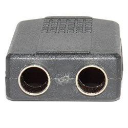 Переходник (разветвитель) Mini Jack 3.5 мм "папа" - 2 x Jack 6.3 мм "мама", стерео
