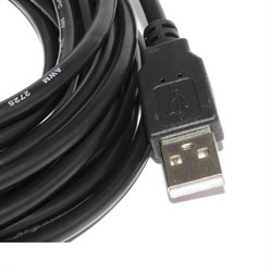 Кабель (удлинитель) USB 2.0 AF "мама" - USB 2.0 AM "папа", с креплением на корпус, 5 м