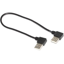 Кабель угловой, поворотный, USB (AM) "правый" - USB (AM) "правый", 0.3 м