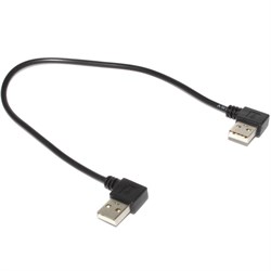Кабель угловой, поворотный, USB (AM) "правый" - USB (AM) "правый", 0.3 м