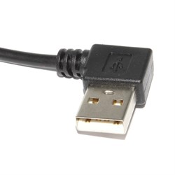 Кабель угловой, поворотный, USB (AM) "правый" - USB (AM) "правый", 0.3 м