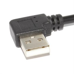 Кабель (переходник) угловой Micro USB 90° - USB 2.0 (AM) "папа" 90°, 0.3 м