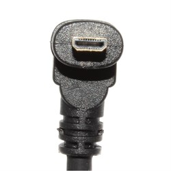 Переходник (кабель) угловой Micro HDMI "папа" 90 градусов "вниз" - HDMI "мама", 0.1 м