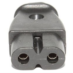 Разъём питания IEC C7 (IEC-320-C7), на кабель, под пайку