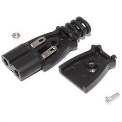 Разъём питания IEC C7 (IEC-320-C7), на кабель, под пайку