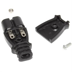 Разъём питания IEC C7 (IEC-320-C7), на кабель, под пайку