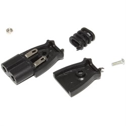 Разъём питания IEC C7 (IEC-320-C7), на кабель, под пайку