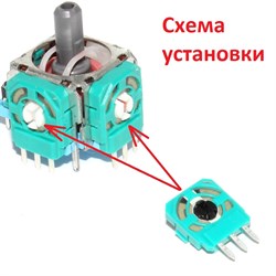 Потенциометры (резисторы) для ремонта стика геймпада Xbox One - СХЕМА УСТАНОВКИ