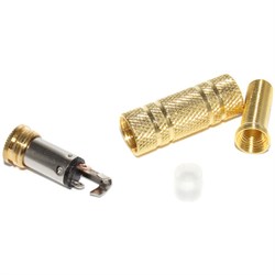 Разъём Micro Jack 2.5 мм "мама", на кабель, стерео, позолоченный