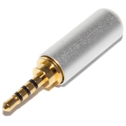 Разъём Micro Jack 2.5 мм, 4 Pin, "папа", 4 контакта, под пайку, на кабель