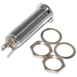 Разъём Jack 6.35 мм (TRS), стерео, "гнездо", под пайку, на корпус