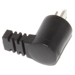 Акустический разъем DIN 41529 "точка - тире", угловой, вилка на кабель, с зажимными винтами